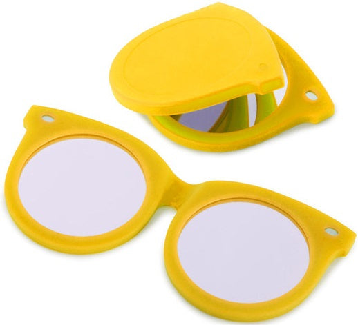 zakspiegel Pocket Shades 7,5 x 6,8 cm siliconen geel