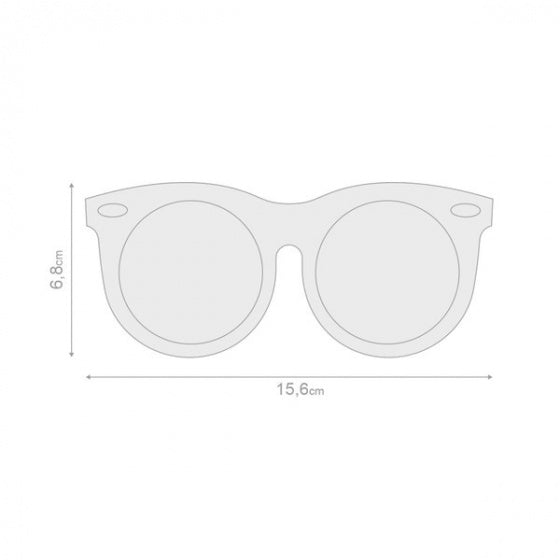 zakspiegel Pocket Shades 7,5 x 6,8 cm siliconen blauw