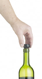 flessenstoppen Deluxe 14 cm zwart 2 stuks