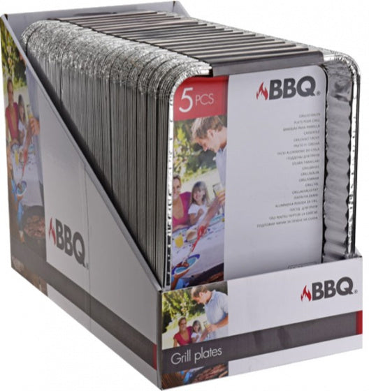 Bbq aluminium grillschalen set 5 stuks