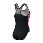 badpak B-cup dames polyamide paars/blauw maat 38