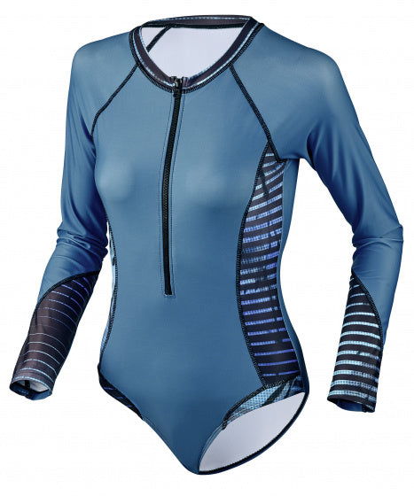 Beco Badsuit BEactive dames polyamide/elastaan petrol maat 34