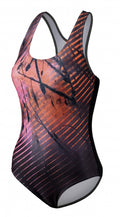 badpak BEactive dames polyamide/elastaan roze/zwart mt 36