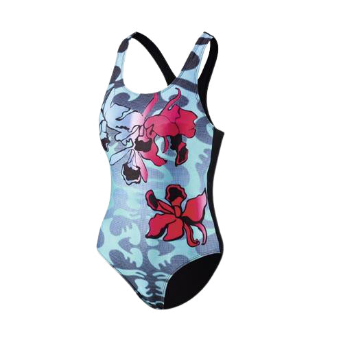 Beco Badpak BEactive dames polyester/elastaan zwart/blauw mt 34