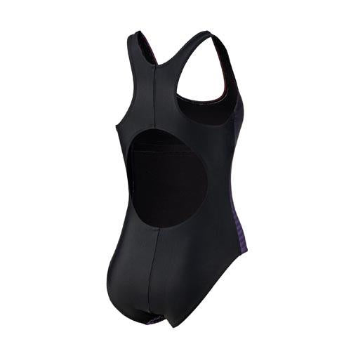 badpak BEactive dames polyester/elastaan zwart/roze mt 34
