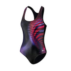 badpak BEactive dames polyester/elastaan zwart/roze mt 34