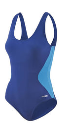 badpak C-cup dames polyamide blauw/donkerblauw maat 40