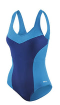 badpak C-cup dames polyamide donkerblauw/blauw maat 40