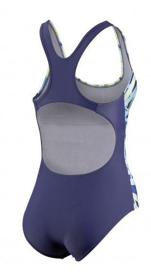 badpak dames polyamide/elastaan donkerblauw mt 38
