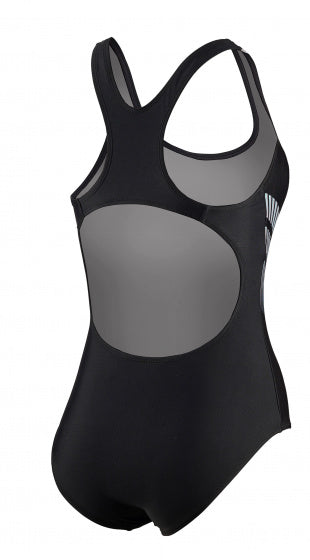 badpak C-cup dames polyamide/elastaan zwart/blauw mt 36