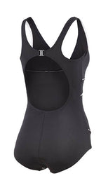badpak C-cup gevoerd dames polyester zwart maat 42