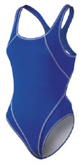 badpak Competition dames polyester donkerblauw mt 42