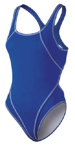badpak Competition dames polyester donkerblauw mt 42