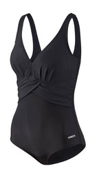 badpak E-cup dames polyamide zwart maat 46