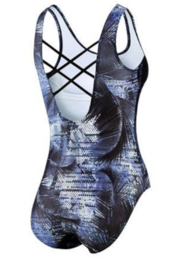 badpak Lady C-cup polyamide/elastaan blauw/zwart maat 38