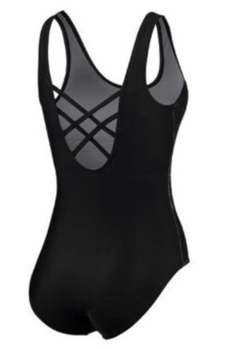 badpak Lady B-cup polyamide/elastaan wit/zwart maat 38