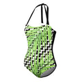 badpak Lady Collection B-cup dames zwart/groen maat 44