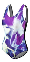 badpak Lady Collection dames polyamide paars/wit maat 38