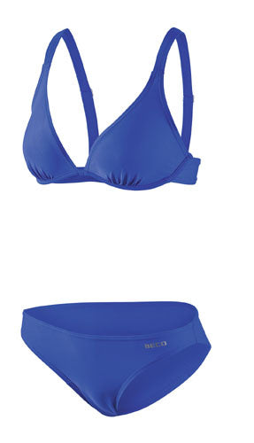 bikini B-cup wire-bra dames polyamide blauw maat 42