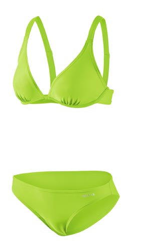 bikini B-cup wire-bra dames polyamide groen maat 38