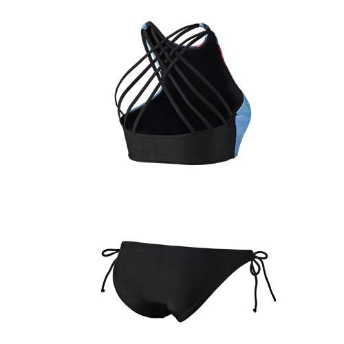 bikini BEactive B-cup dames polyamide zwart/blauw mt 36