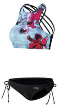 bikini BEactive B-cup dames polyamide zwart/blauw mt 36