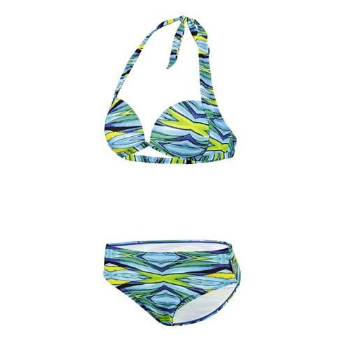 bikini Lady Collection dames polyamide blauw/groen maat 42