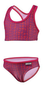Beco Bikini meisjes polyamide/elastaan rood/paars maat 92