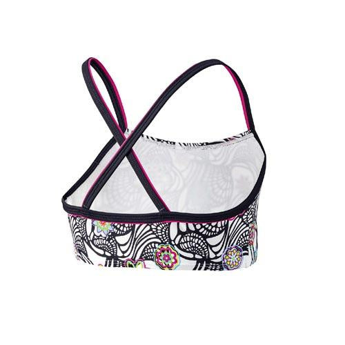Beco Bikinitop Mix It meisjes polyester wit/zwart maat 140