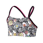 bikinitop Mix It meisjes polyester wit/zwart maat 152