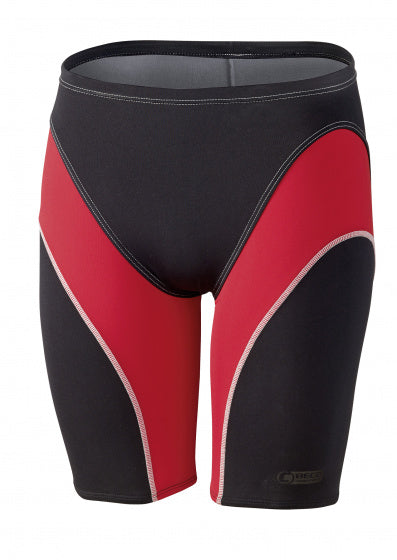 zwemjammer heren polyester rood/zwart maat XL