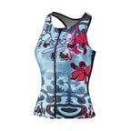 Tanktop BEsuit C-cup dames polyamide zwart/blauw mt 48