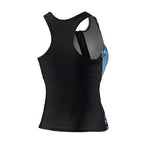 Tanktop BEsuit D-cup dames polyamide zwart/blauw mt 38