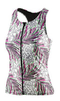 tanktop BEsuit dames D-cup polyamide/elastaan roze/groen mt 42