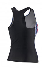 tanktop BEsuit dames polyamide donkerblauw B-cup maat 40