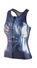 tanktop BEsuit dames polyamide donkerblauw C-cup maat 36