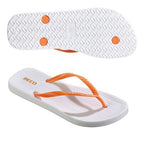 teenslippers dames EVA/PVC wit/oranje maat 38
