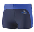 zwemboxer jongens polyamide/elastaan blauw/zwart maat 110