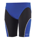 zwembroek Competition jongens polyester blauw/zwart mt 128