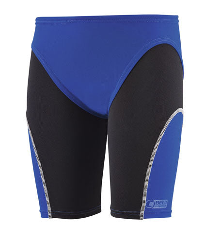 zwembroek Competition jongens polyester blauw/zwart mt 140