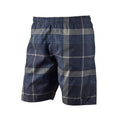 zwembroek heren polyester donkerblauw/grijs maat S