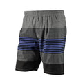 zwembroek heren polyester grijs/zwart/blauw maat S
