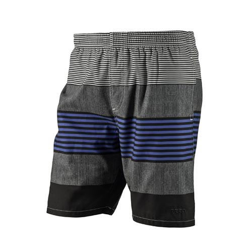zwembroek heren polyester grijs/zwart/blauw maat XXL