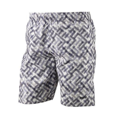 zwembroek heren polyester wit/grijs maat S