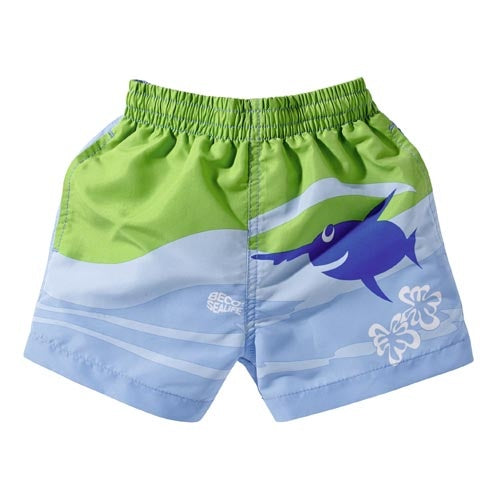 zwembroek jongens polyester blauw/groen maat 92-98