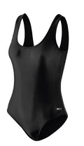 badpak U-rug dames polyamide zwart maat 38