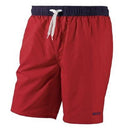 zwemshort heren polyester/elastaan navy/rood maat S