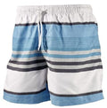 zwemshort heren polyester turquoise/wit maat S