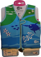 zwemvest junior groen/blauw maat M