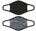 mondkapjes heren katoen/polyester zwart maat M 2 stuks